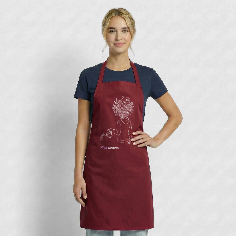 LOVE GROWS I Kochschürze - Bordeaux