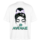 AWAKE Oversized Unisex Bio T-Shirt - Weiß