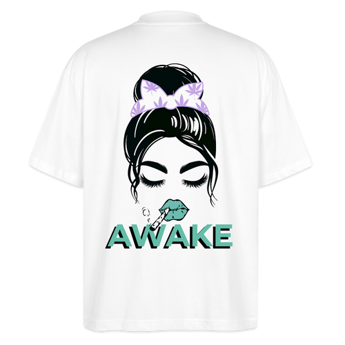 AWAKE Oversized Unisex Bio T-Shirt - Weiß