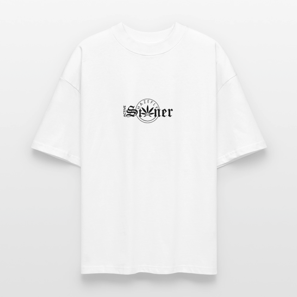 ACTIVE STONER Oversized Unisex Bio T-Shirt - Weiß