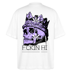 420 SKULL Oversized Unisex Bio T-Shirt - Weiß