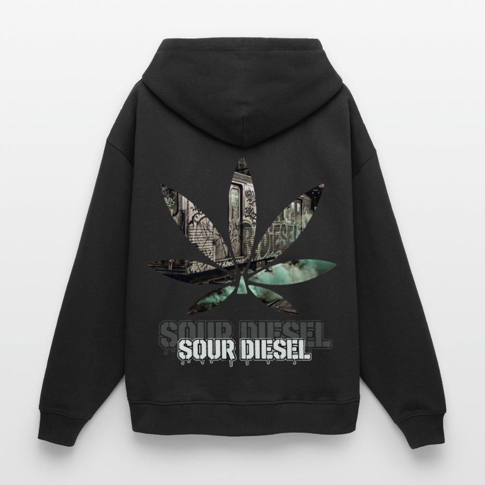 SOUR DIESEL Oversized Unisex Bio-Hoodie - Schwarz