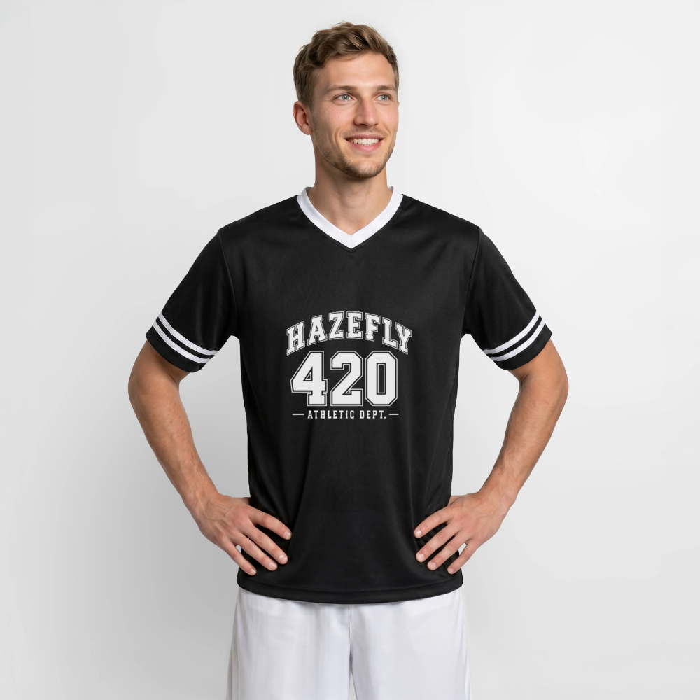 ATHLETIC DEPT Mesh T-Shirt - Schwarz/Weiß