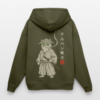 TERPENE WARRIOR Oversized Unisex Bio-Hoodie - Khaki