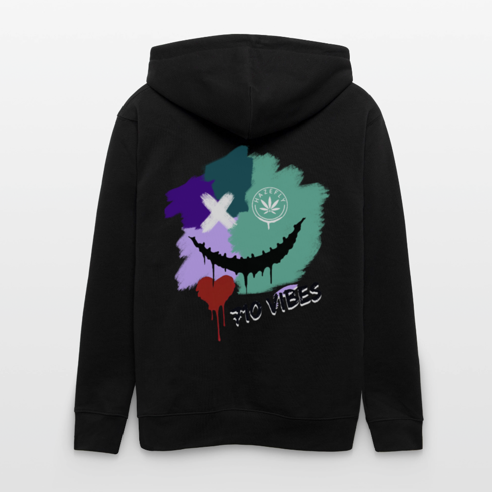 710 VIBES Unisex Bio-Kapuzenjacke - Schwarz