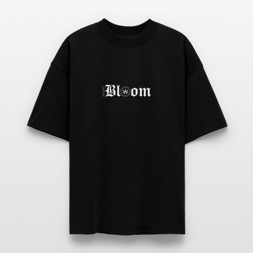 NIGHT BLOOM Oversized Unisex Bio T-Shirt - Schwarz