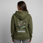SOUR DIESEL Oversized Unisex Bio-Hoodie - Khaki