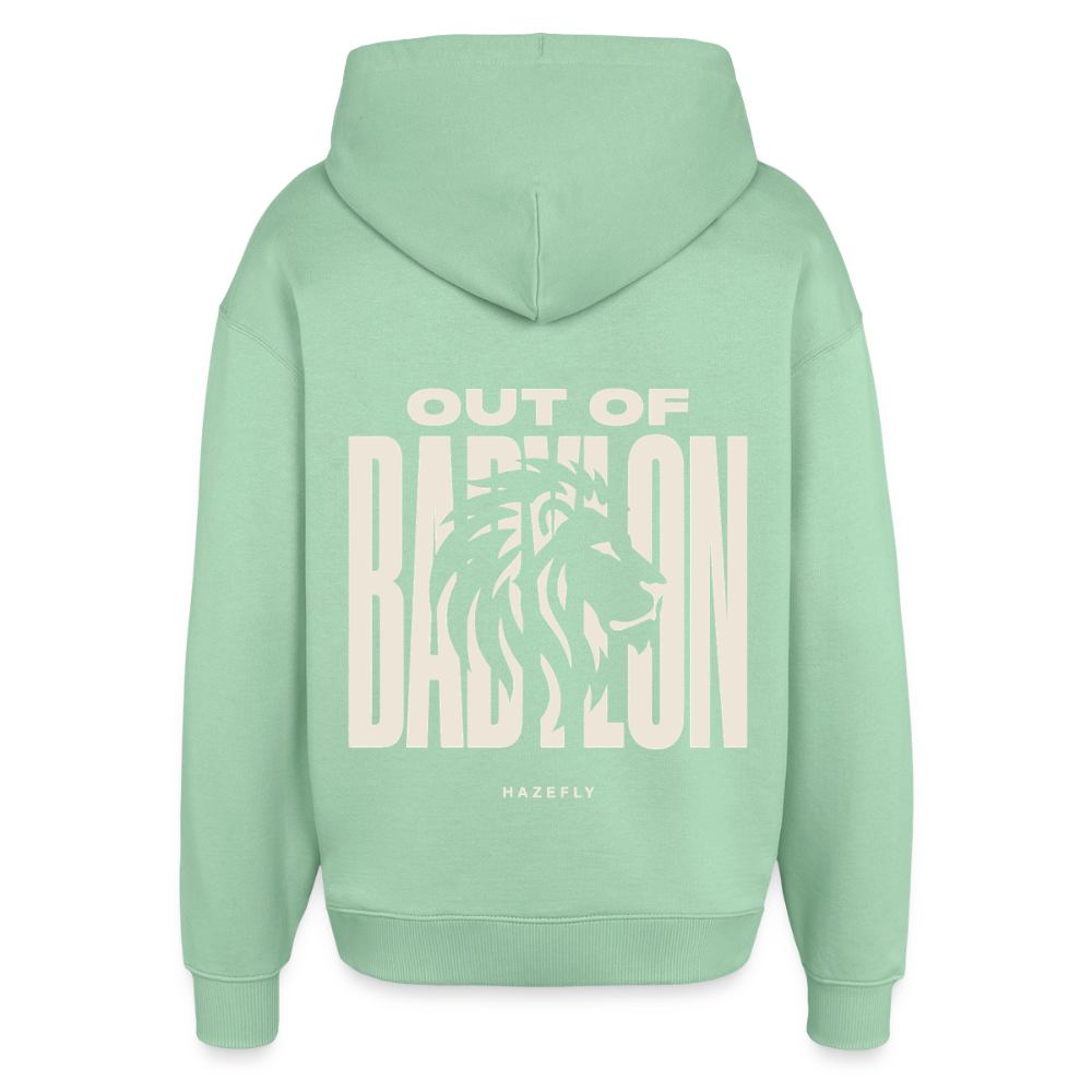 OUT OF BABYLON Oversized Unisex Bio-Hoodie - Nebeljade