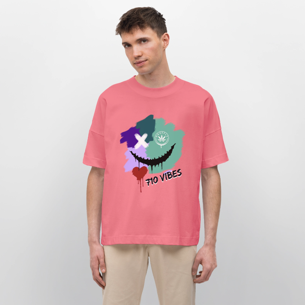 710 VIBES Oversized Unisex Bio T-Shirt - Pink 