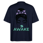 AWAKE Oversized Unisex Bio T-Shirt - Navy