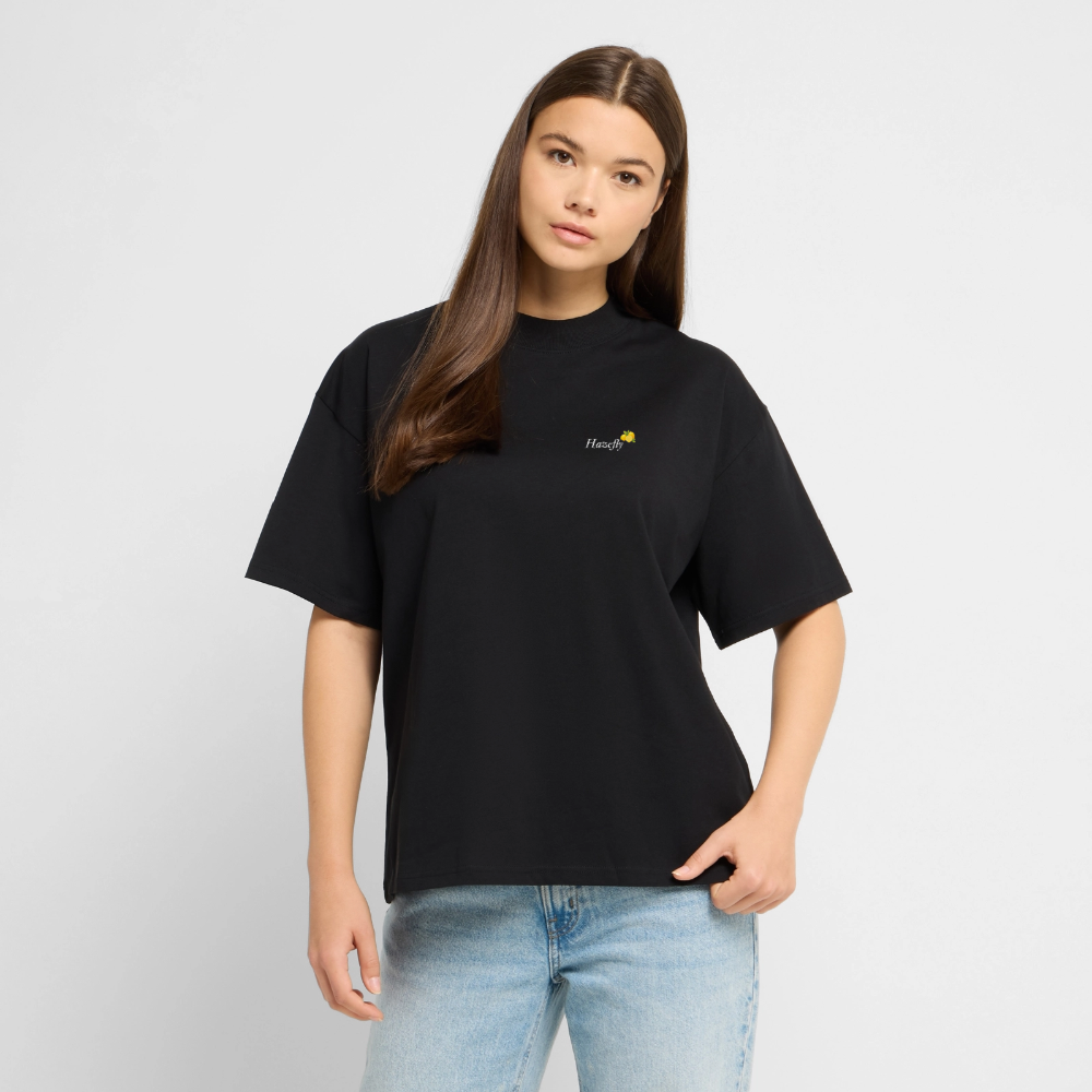 TRUE LEMON Oversized Unisex Bio T-Shirt - Schwarz