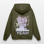 HELL YEAH Oversized Unisex Bio-Hoodie - Khaki