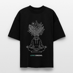 LOVE GREENS Oversized Unisex Bio T-Shirt - Schwarz