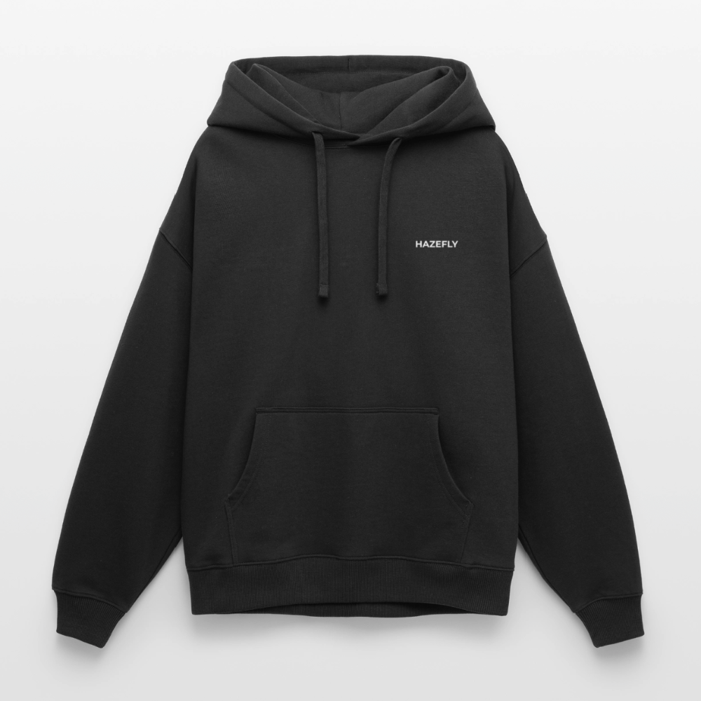 HF SIGNATURE Oversized Unisex Bio-Hoodie - Schwarz