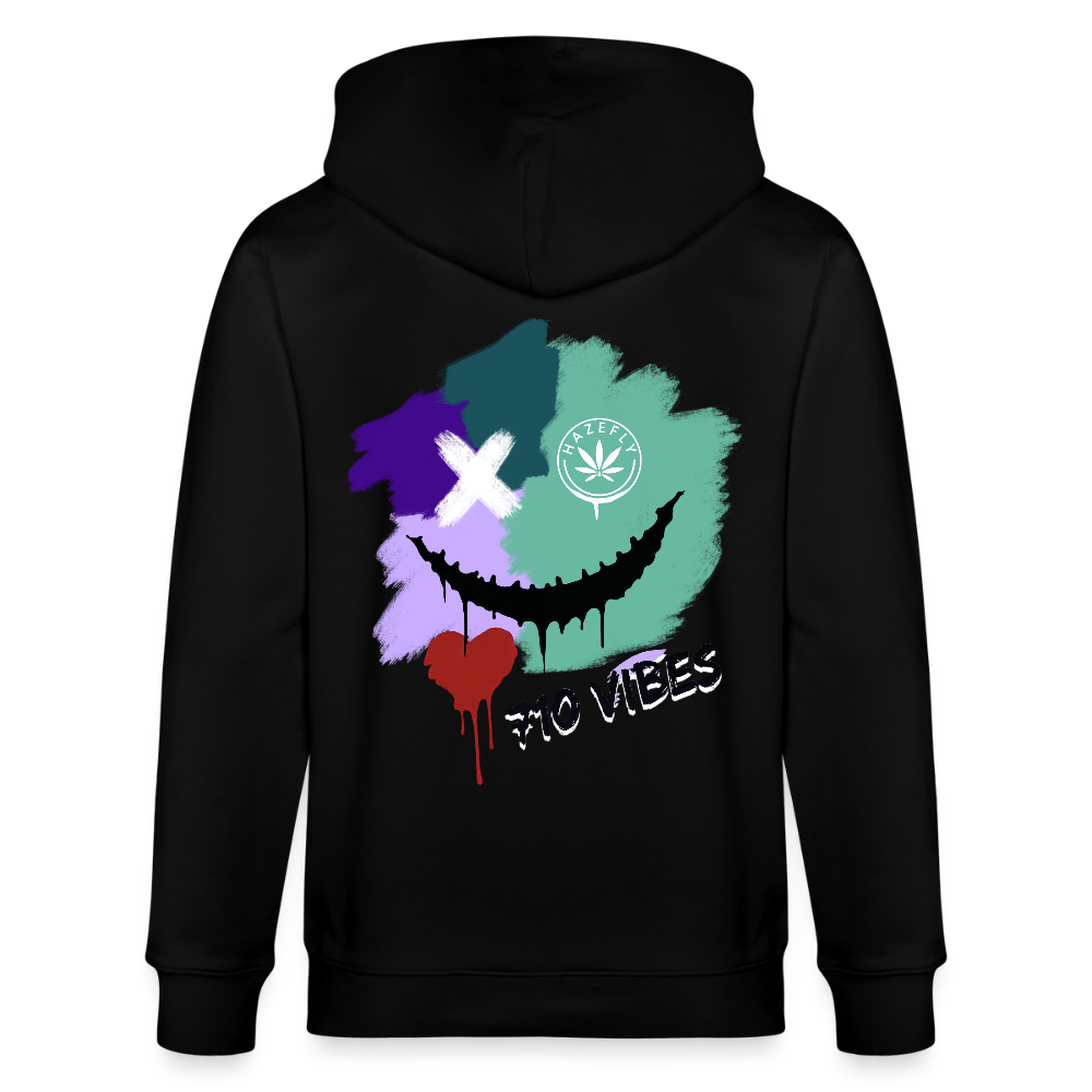 710 VIBES Unisex Bio-Kapuzenjacke - Schwarz