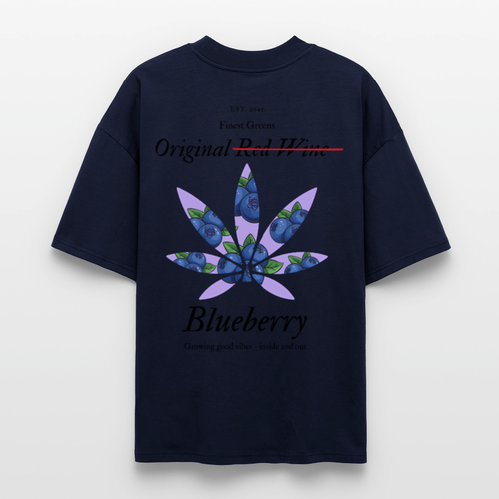 TRUE BERRY Oversized Unisex Bio T-Shirt - Navy