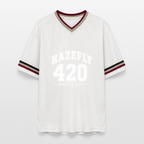 ATHLETIC DEPT Mesh T-Shirt - Offwhite/Bordeaux