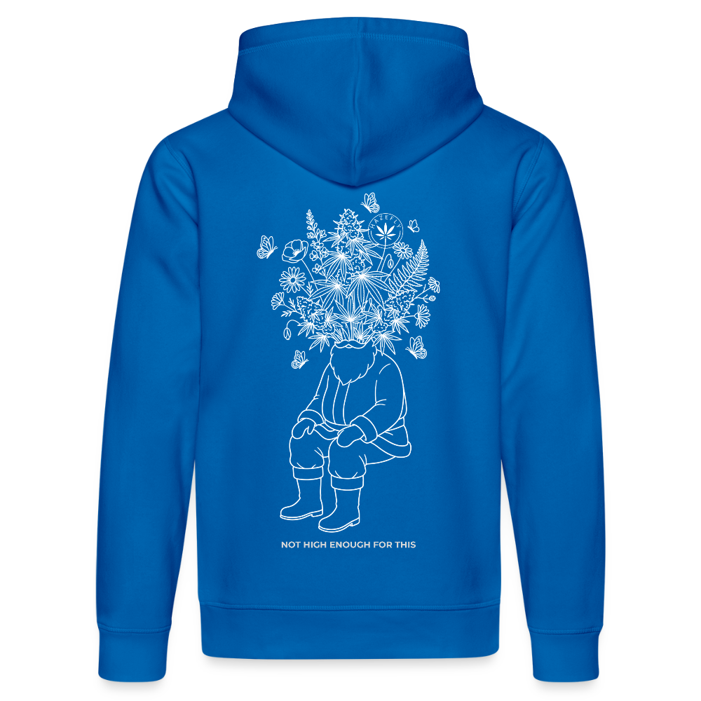 NOT HIGH ENOUGH Unisex Bio-Hoodie - Königsblau