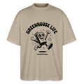 GREENHOUSE LIFE Oversized Unisex Bio T-Shirt - Steingrau