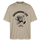 GREENHOUSE LIFE Oversized Unisex Bio T-Shirt - Steingrau