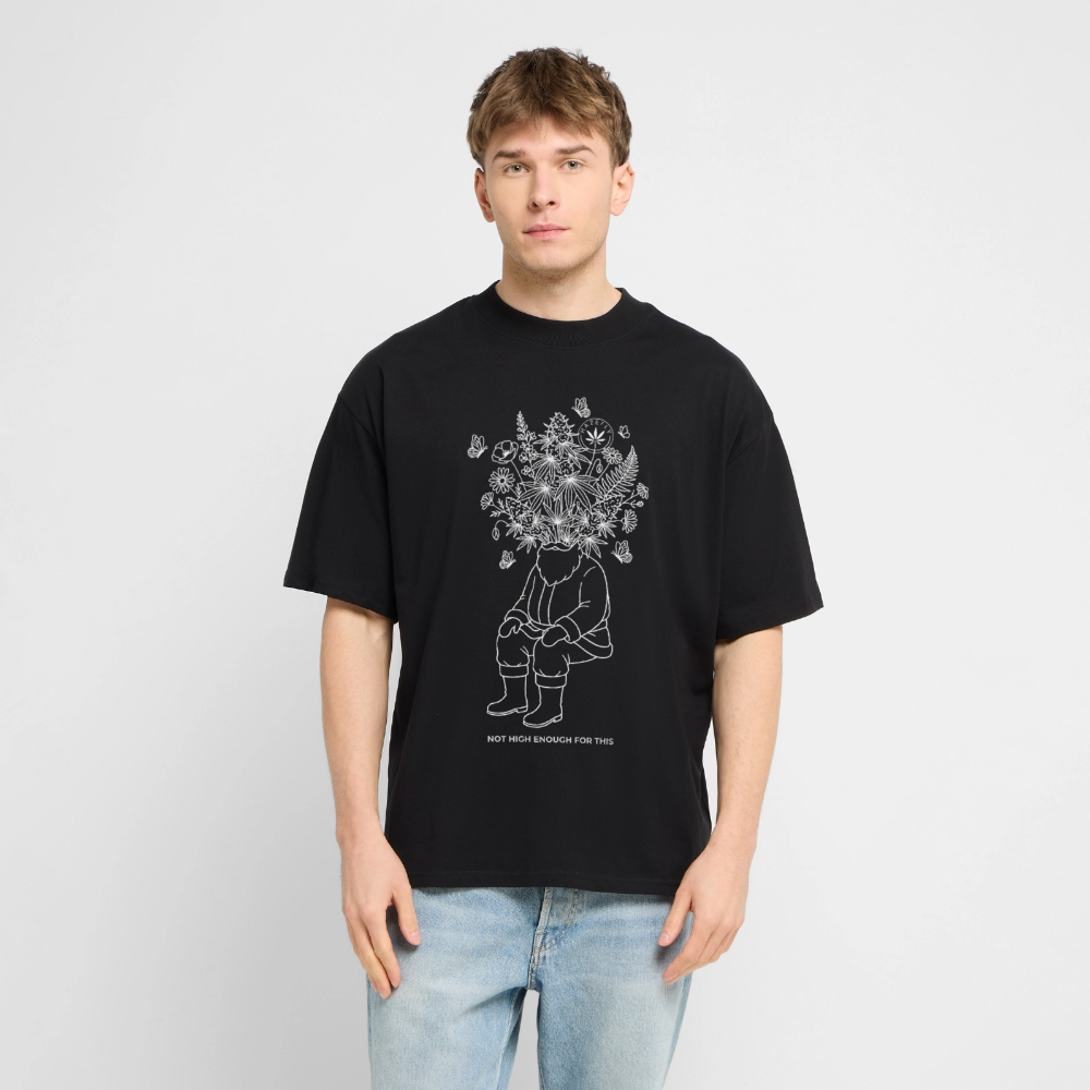 SANTAS KOSMOS Oversized Unisex Bio T-Shirt - Schwarz
