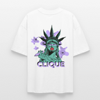 420 CLIQUE 2.0. Oversized Unisex Bio T-Shirt - Weiß
