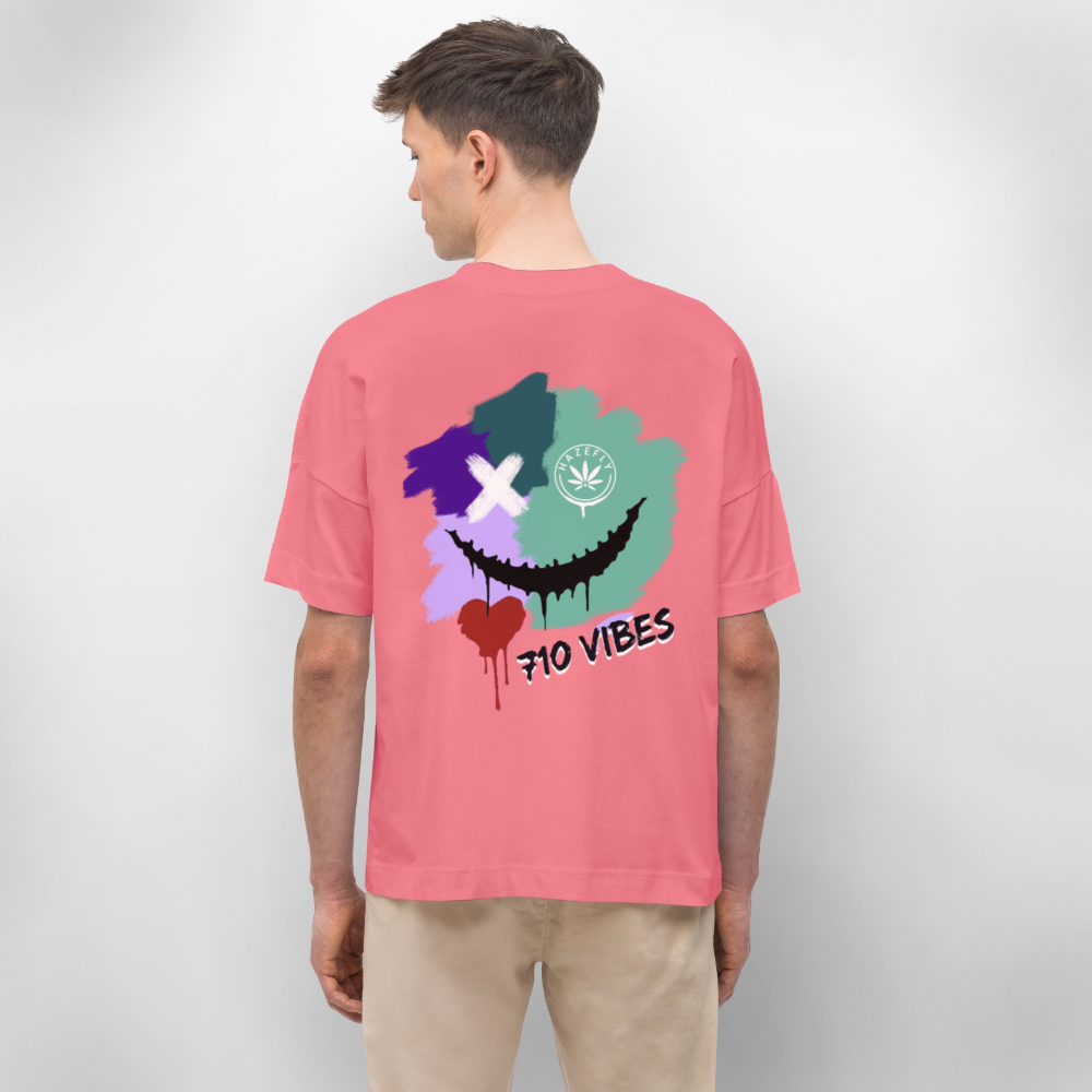 710 VIBES Oversized Unisex Bio T-Shirt - Pink 