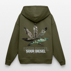 SOUR DIESEL Oversized Unisex Bio-Hoodie - Khaki