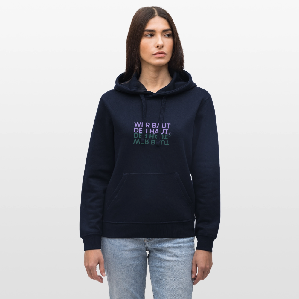 WER BAUT Unisex Bio-Hoodie - French Navy