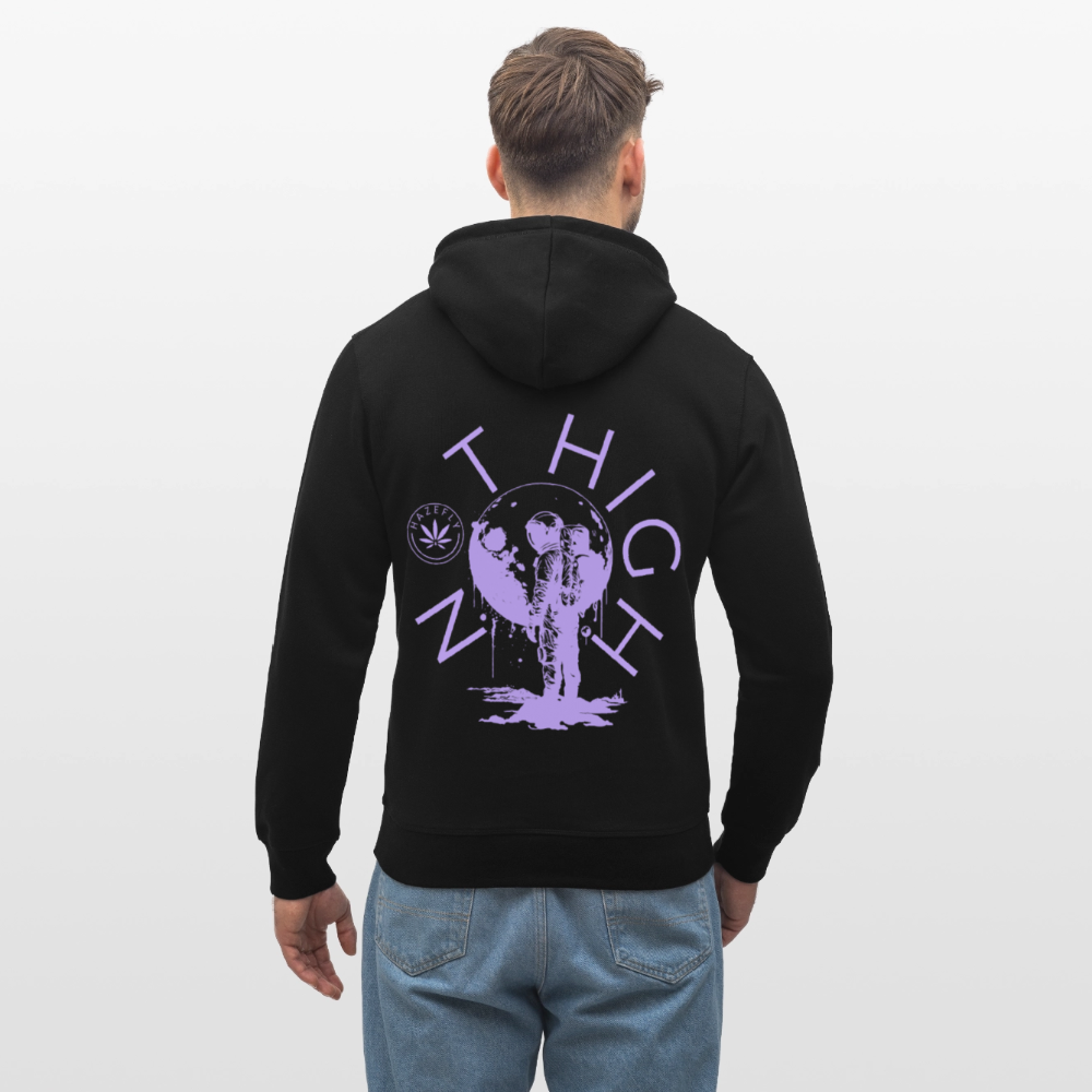 NOT HIGH Unisex Bio-Hoodie - Schwarz