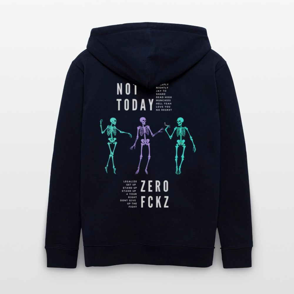 NOT TODAY Unisex Bio-Kapuzenjacke - Navy