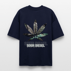SOUR DIESEL Oversized Unisex Bio T-Shirt - Navy