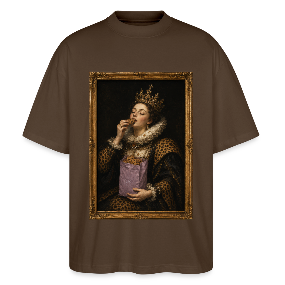 MUNCHIES Unisex Oversized Bio-T-Shirt - Dunkelbraun