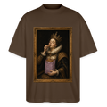 MUNCHIES Unisex Oversized Bio-T-Shirt - Dunkelbraun
