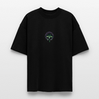 GLOW GARDEN Oversized Unisex Bio T-Shirt - Schwarz