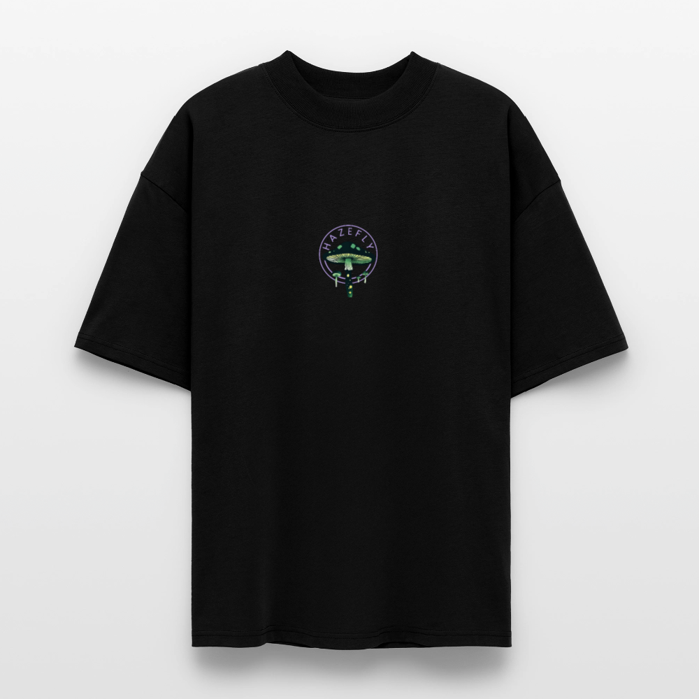 GLOW GARDEN Oversized Unisex Bio T-Shirt - Schwarz