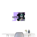 LA CATRINA KUSH LOVE Poster 60x40 cm - Weiß