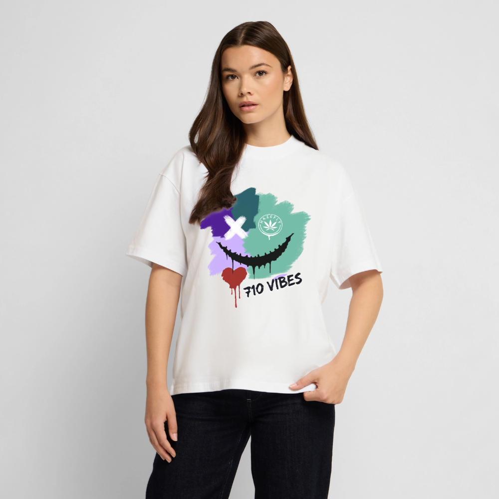 710 VIBES Oversized Unisex Bio T-Shirt - Weiß