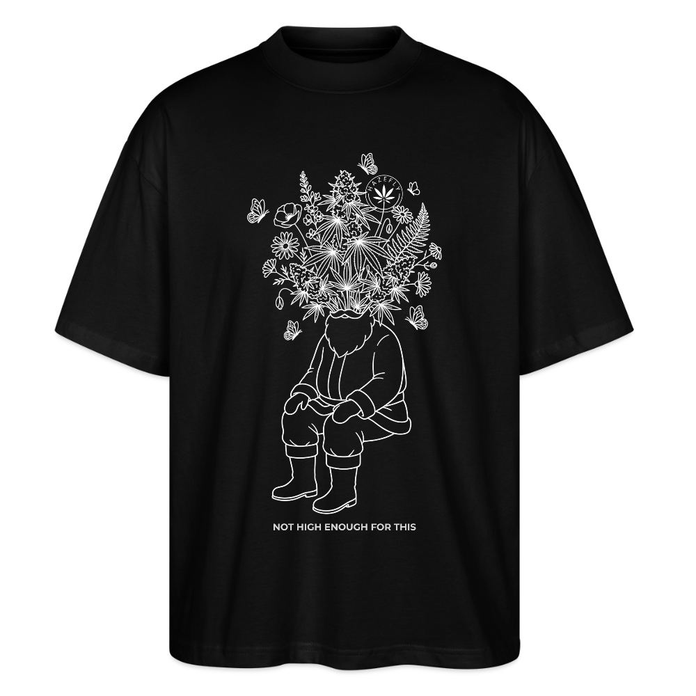 SANTAS KOSMOS Oversized Unisex Bio T-Shirt - Schwarz