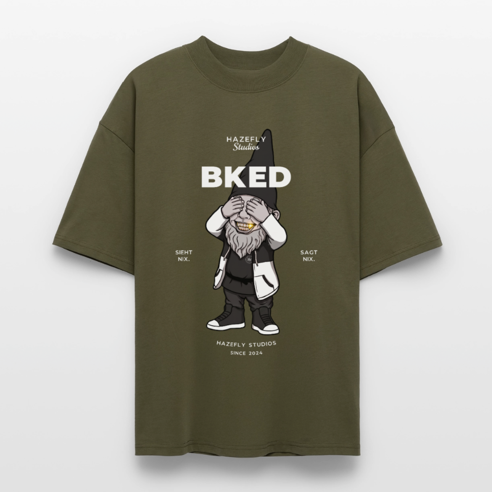 BKED Unisex Oversized Bio-T-Shirt - Khaki