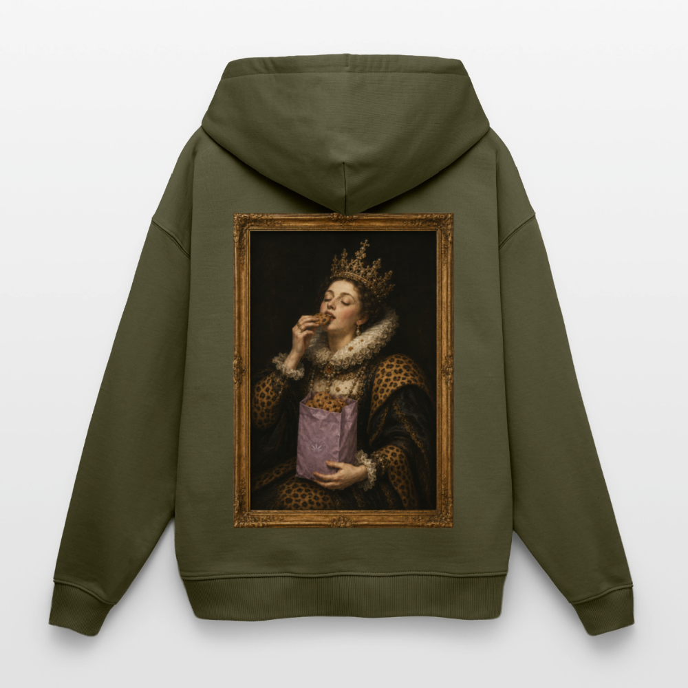 MUNCHIES Oversized Unisex Bio-Hoodie - Khaki