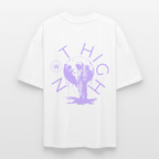 NOT HIGH Oversized Unisex Bio T-Shirt - Weiß