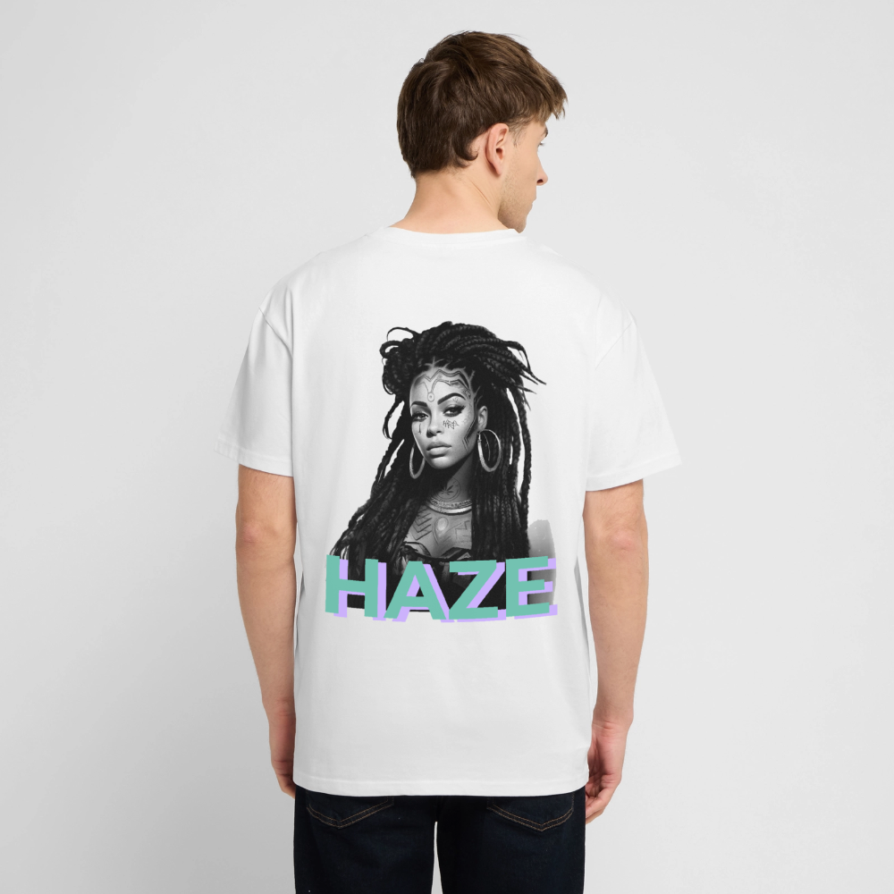 MADAM HAZE Oversized Unisex Bio T-Shirt - Weiß