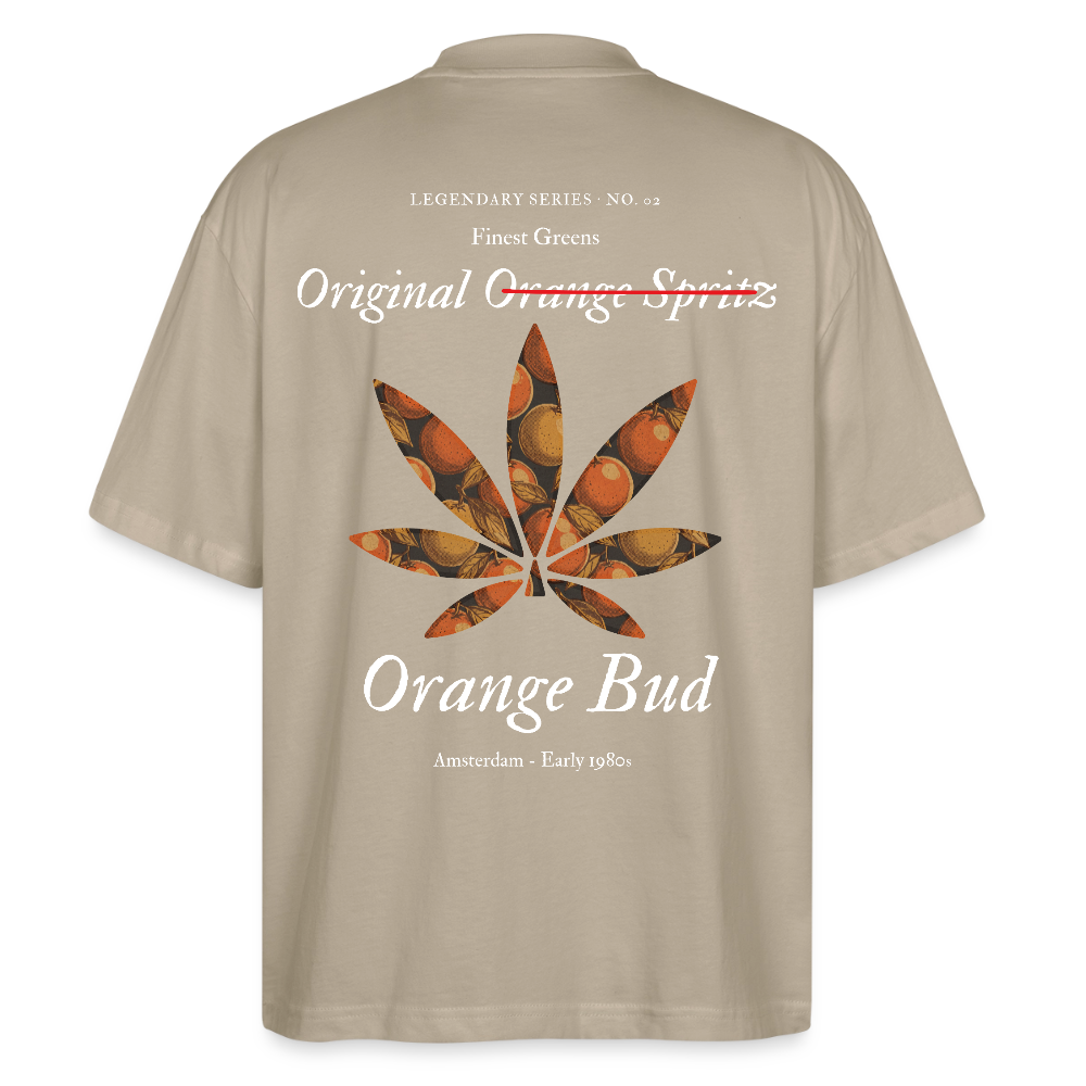 TRUE ORANGE Oversized Unisex Bio T-Shirt - Steingrau