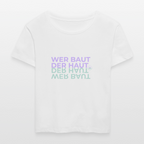 WER BAUT Relaxed Rundhals Frauen Bio-T-Shirt - Weiß