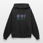WER BAUT Oversized Unisex Bio-Hoodie - Schwarz