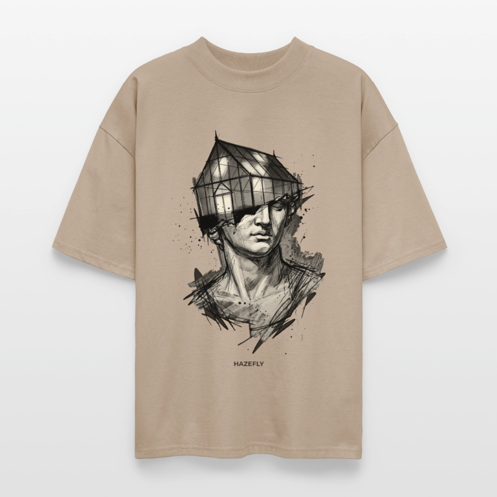 GREEN MIND Unisex Oversized Bio-T-Shirt - Steingrau