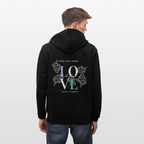 GROW. CHILL. REPEAT. Unisex Bio-Kapuzenjacke - Schwarz