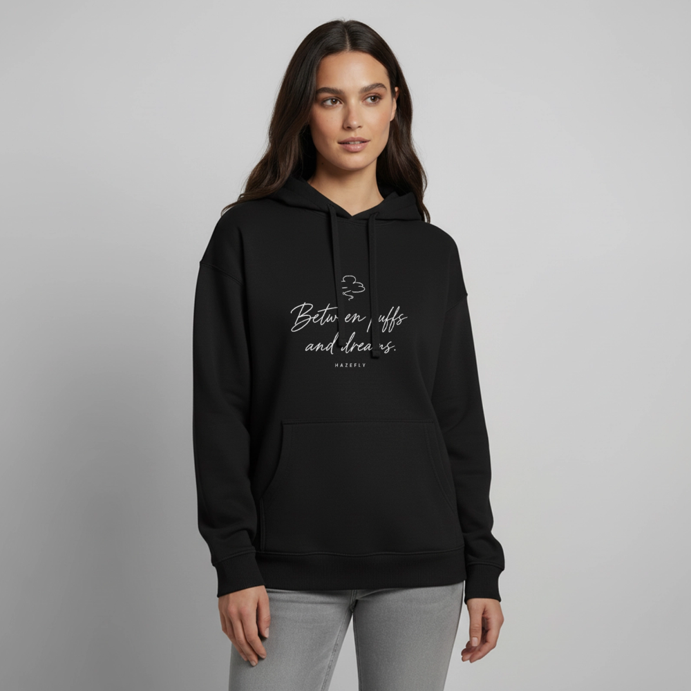PUFFS & DREAMS Oversized Unisex Bio-Hoodie - Schwarz