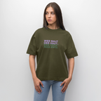 WER BAUT Oversized Unisex Bio T-Shirt - Khaki